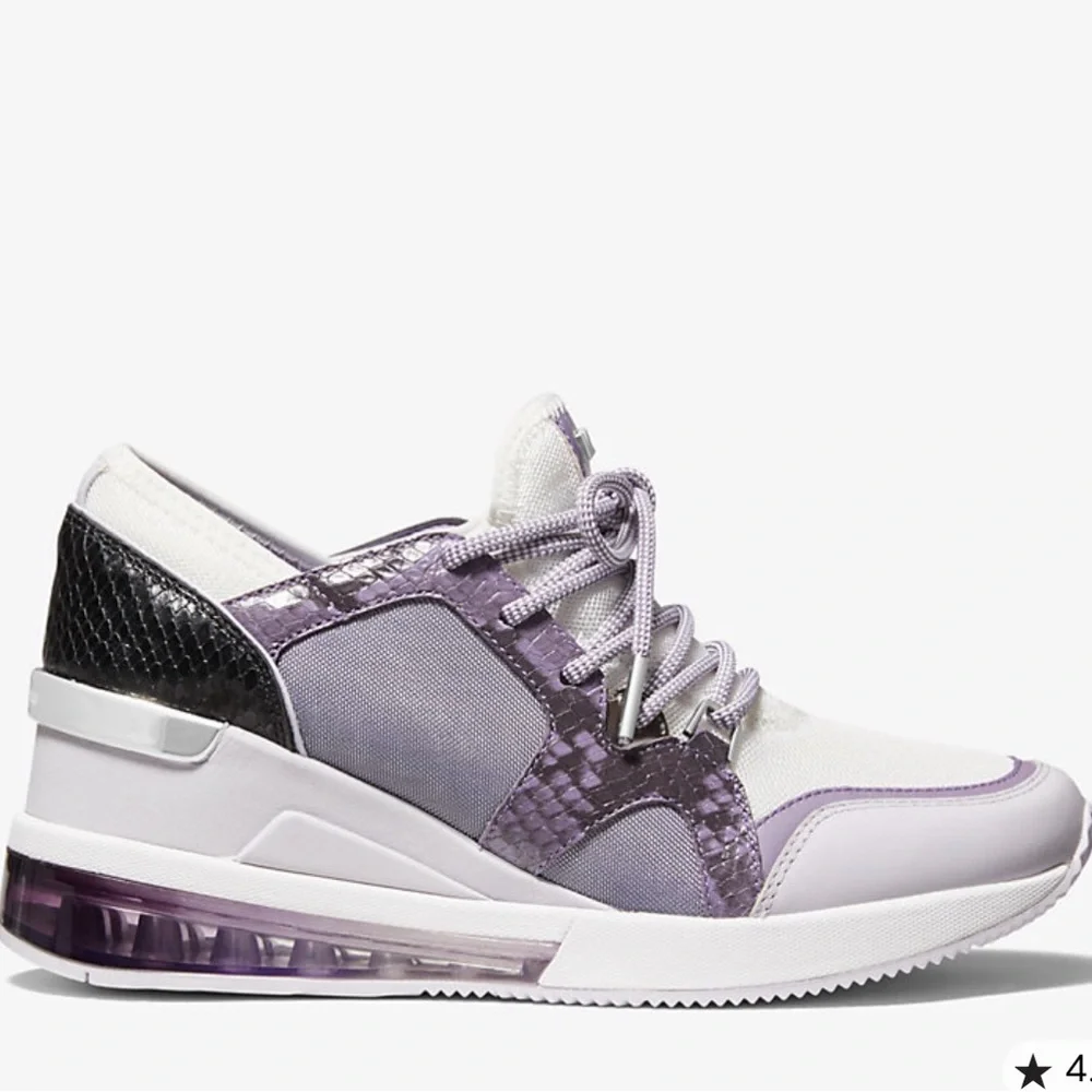 Michael Kors Lavender and White Sneakers - Picture 2 of 11